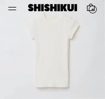THE SHISHIKUI RIB TEE / WHITE 새상품 미사용품