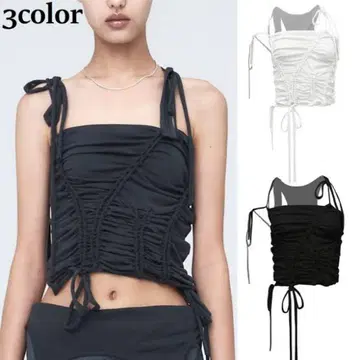 NACHE BRAID DROP SLEEVELESS gray