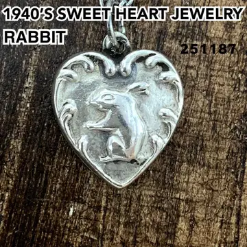 스위트하트 주얼리 토끼 Rabbit 실버 빈티지 목걸이
