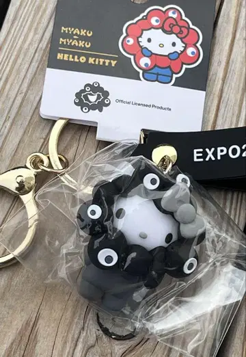 만박 한정 산리오 아크릴 키홀더 아크링 키링 모노크롬 블랙 헬로키티