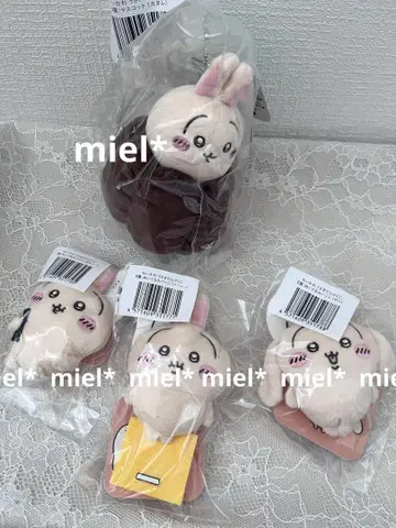 치이카와 토끼 투성이 복권 카눌레 인형 배지