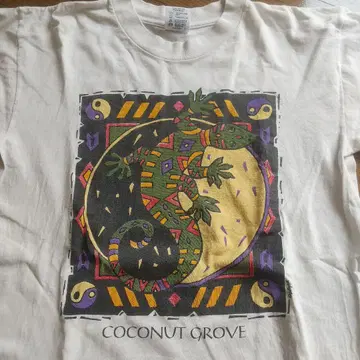 COCONUT GROVE 도마뱀 T셔츠 미국제