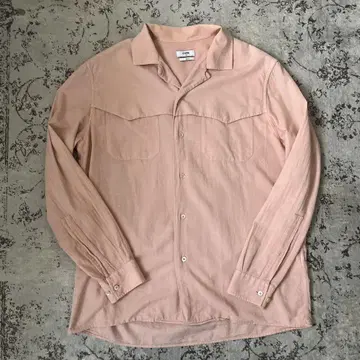 CMMN SWDN 오픈 카라 셔츠