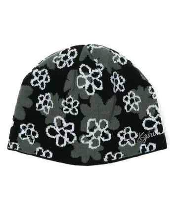 X-girl PIXEL FLOWER JACQUARD BEANIE
