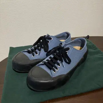 새상품 JIL SANDER 캔버스 통굽 스니커즈 질 샌더 러버