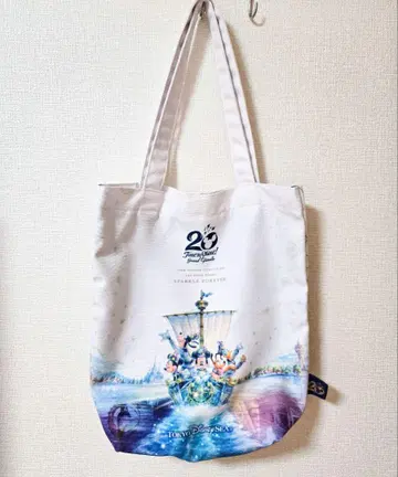 25일 0시 삭제 도쿄 디즈니씨 20주년 기념 토트백 타임 투 샤인