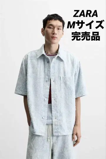 ZARA 자라 기모 마감 데님 셔츠 M 사이즈