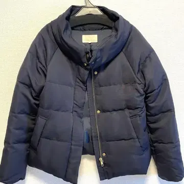 BEAMS HEART 네이비 다운 자켓