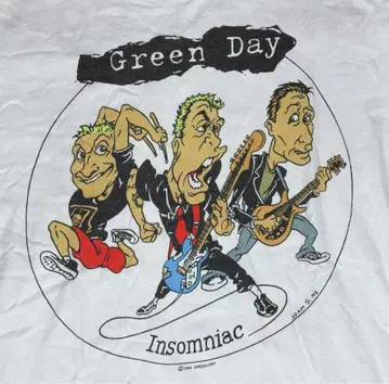 green day 티셔츠 90s vintage