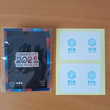 오사카 간사이 엑스포 2025 미국관 핀 배지