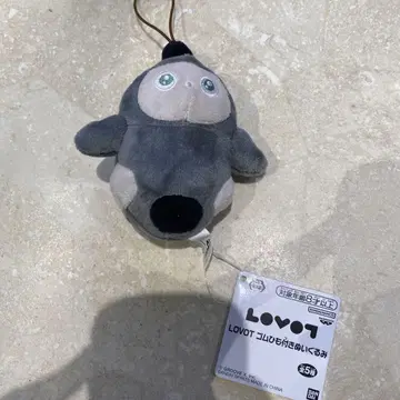LOVOT 밴딩 끈 포함 봉제 인형 그레이