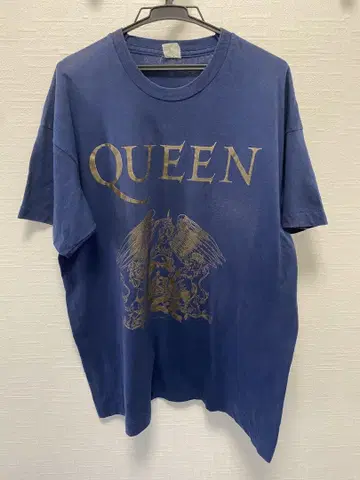 QUEEN 1991 EMBLEM 로고 NAVY XL 티셔츠