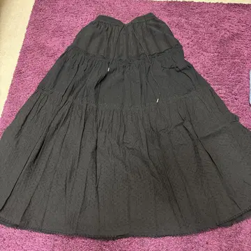 MAISON SPECIAL 플레어 스커트 블랙