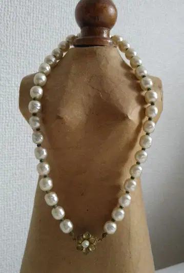 미리암 하스켈 빈티지 화이트 펄 목걸이