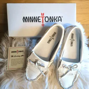 MINNETONKA 미네통카 모카신 5.5 22.5cm 상당 화이트
