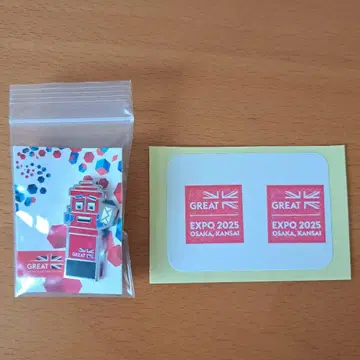 EXPO 2025 오사카 간사이 만박 영국관 핀 배지