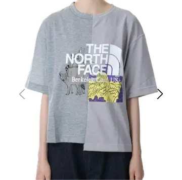 [ THE NORTH FACE ] 퍼플 라벨 크레이지 로고 T셔츠