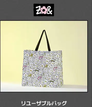 ZO&FRIENDS 팝업 ZOA 재사용 가방 토트백