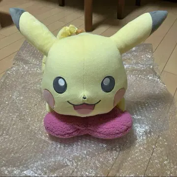 포켓몬스터 남코 한정 피카츄 봉제 인형 푹신푹신 하트