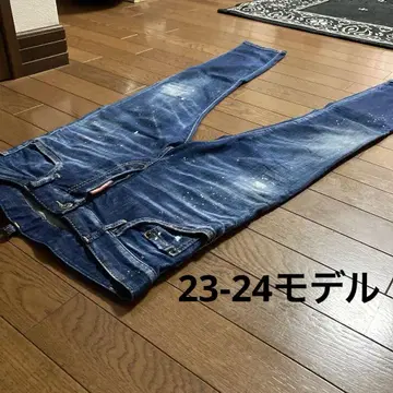 디스퀘어드 skater 23-24 모델 페인트 가공 데님