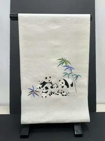 7872 나고야 오비 (순수 실크) 팬더