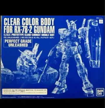 PG UNLEASHED 1/60 RC-78-2 건담 클리어 컬러 바디