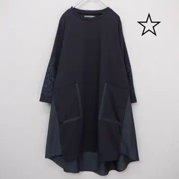 이즈스칼라 552262: 올빼미 컷워크 자수 원피스