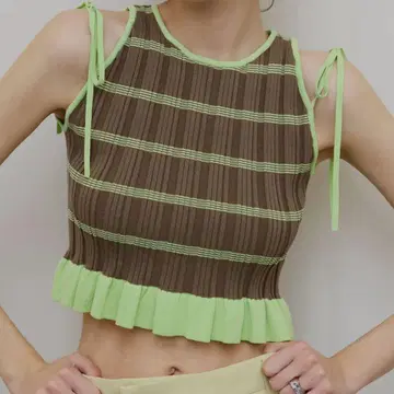 Ameri MEDI PURIPURI SHORT KNIT TOP