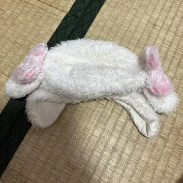 토끼 귀 플리스 모자