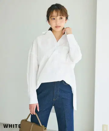 택 포함 미사용 새상품 베이스먼트온라인 빅 실루엣 셔츠