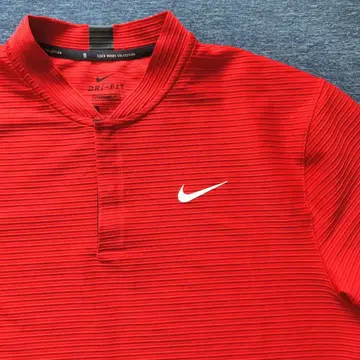 나이키 TW 골프 피케 셔츠 M 타이거 우즈 모크넥 백 자수