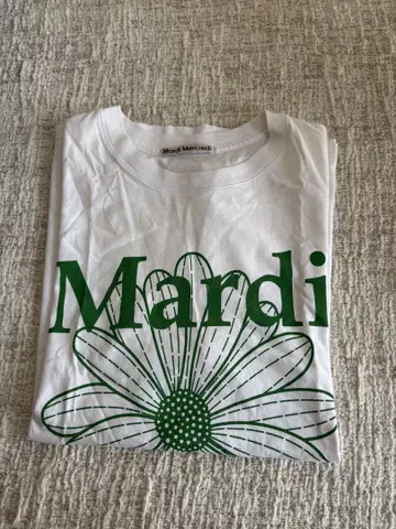 Mardi 꽃무늬 T셔츠 화이트