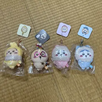 치이카와 푹신푹신한 파자마 마스코트 빛나는 고리를 단 토끼 마스코트