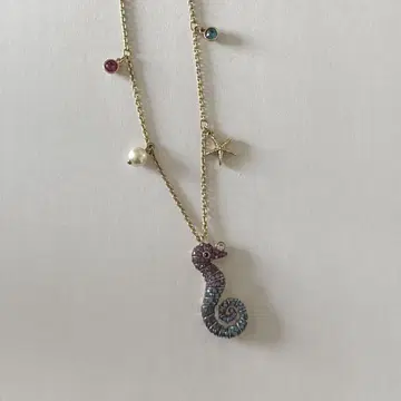 스와로브스키 해마 목걸이 Swarovski
