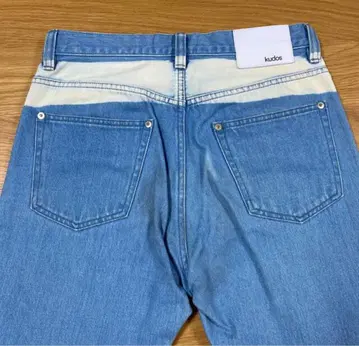kudos 데님 BluePrintLINED DENIM TROUSERS