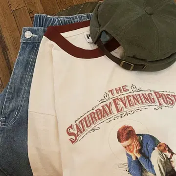 새상품 그래픽 Tee 잡지 T셔츠 빈티지 아메카지 L사이즈 90s