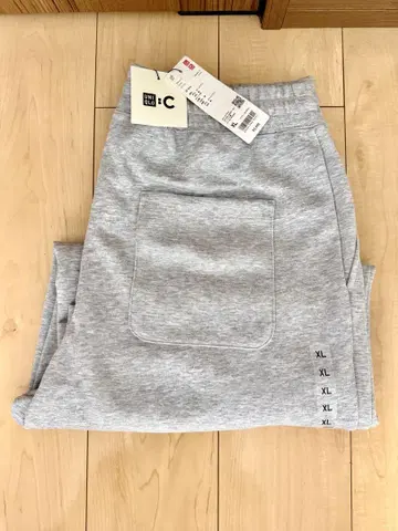 유니클로 c uniqlo c 스웨트 와이드 팬츠 그레이 XL 미사용품