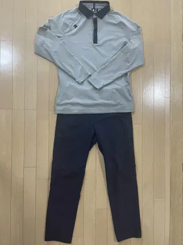 DESCENTE 데상트 남성용 골프웨어 팬츠 긴팔 셔츠