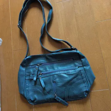 가죽 숄더백 파랑