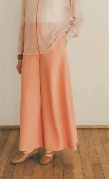 CLANE GEORGETTE LOOSE WIDE PANTS