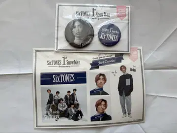 SixTONES 다나카 쥬리 스티커 & 캔뱃지 세트