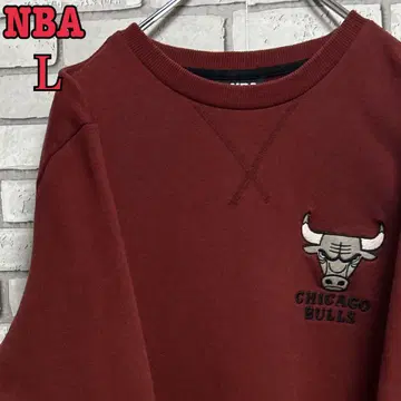 [인기] NBA 시카고 불스 트레이너 자수 로고 버건디 L