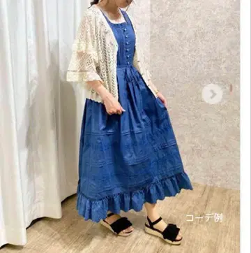 axes femme 핀턱 코튼 원피스 M