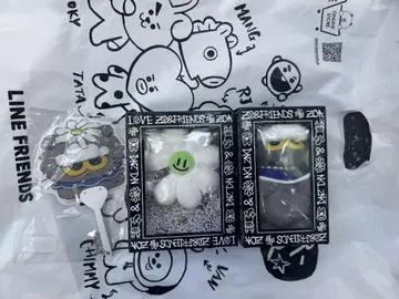ZO&FRIENDS 팝업 ZOA A&NE 봉제 인형 키링 2종