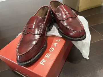 REGAL 버건디 가죽 로퍼 2177