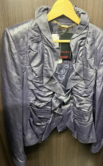 새상품 ESCADA 에스카다 가죽 블루종 자켓 코트 자켓