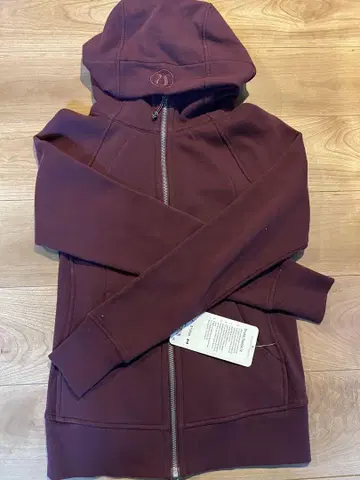 룰루레몬 Scuba Hoodie IV 버건디 사이즈 4