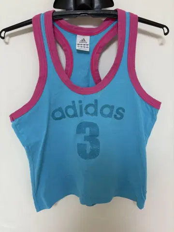 adidas 탱크탑 파랑/핑크