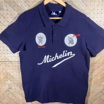 MICHELIN 미쉐린 피케 셔츠 XL 비벤덤 자수 새상품급