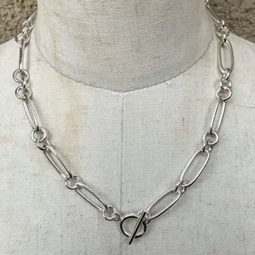 SILVER925 MANTEL NECKLACE / 실버 / 목걸이